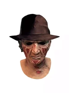 Maschera Deluxe in Lattice Freddy Krueger con Cappello - A Nightmare on Elm Street