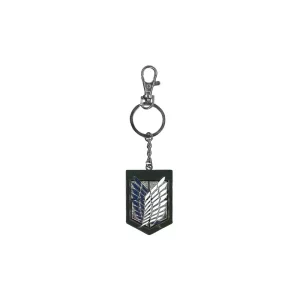Portachiavi Ufficiale Metallo Logo Attack on Titan - 7 cm