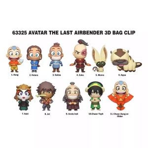 Avatar: L'ultimo Airbender - Display 24 Clip per Borsa in PVC 3D (Serie 1)