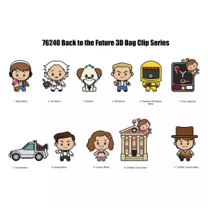 Back to the Future: Portachiavi 3D in PVC - Collezione 40° Anniversario (Display da 24)