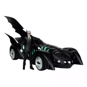 Batman Forever: Action Figure Alfred Pennyworth & Batmobile (Etichetta Oro) 79 cm