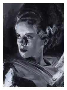 Stampa d'Arte La Sposa di Frankenstein di Chris Valentine - 41 x 31 cm