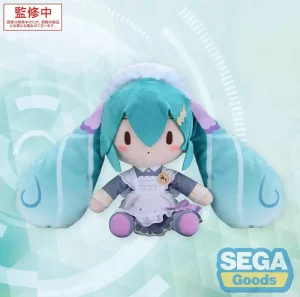 Character Vocal Series 01: Hatsune Miku - Pupazzo Fuwa Petit, Abito da Cameriera Classica, 24 cm