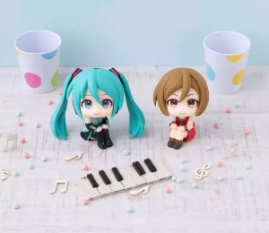 Character Vocal Series: Statua in PVC Hatsune Miku & Meiko (con regalo) - 11 cm