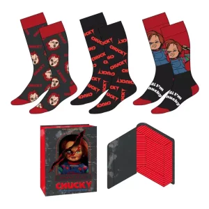 Calzini Chucky (Child's Play) 3 Pezzi - Taglia 38-45