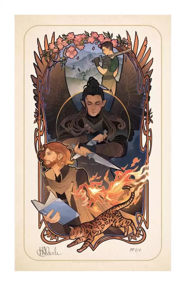 critical-role-art-print-liam-obrien-10th-anniversary-art-nouveau-illustrations-46-x-28-cm-unframed-1765724447-0