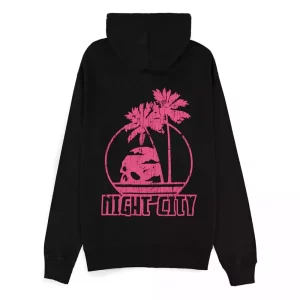 Felpa con Zip Cyberpunk 2077 Night City Taglia S