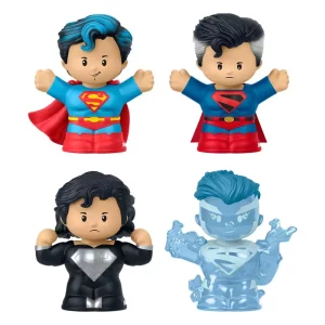 DC Comics Little People Collector: Mini Figure Superman - Attraverso le Epoche (4 Pezzi)