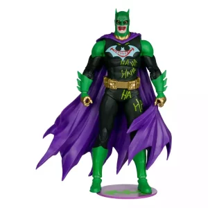 Action Figure DC Multiverse Batman (Guerra del Joker) (Jokerizzato) (Gold Label) 18 cm