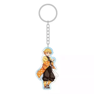 Demon Slayer: Kimetsu no Yaiba Portachiavi Acrilico Zenitsu Olografico 7 cm