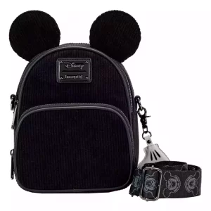 Borsa a tracolla Disney Loungefly 100° Anniversario Topolino in Corduroy