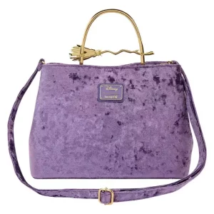 Borsa Loungefly Disney Hocus Pocus in Velluto a Forma di Manico di Scopa