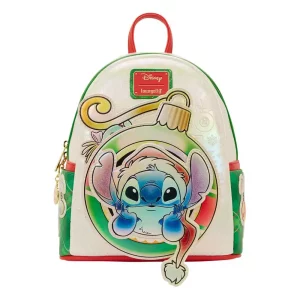Zaino Mini Loungefly Disney Lilo & Stitch - Motivo Natalizio