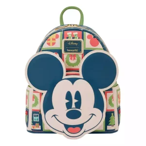 Zaino Mini Loungefly Disney Mickey e Minnie Natalizio