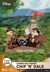 Disney D-Stage Serie Campeggio: Diorama PVC Chip & Dale 10 cm