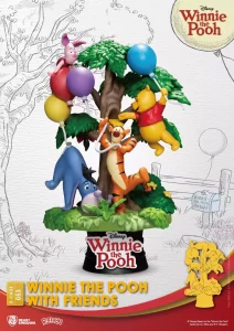 Disney D-Stage Diorama Winnie The Pooh con Amici - 16 cm