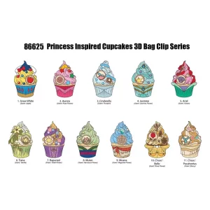 Disney Princess: Display 24 Clip da Borsa 3D in Schiuma