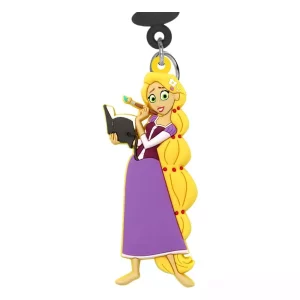 Disney Princess, Rapunzel - Portachiavi/Clip Borsa in PVC Soft Touch