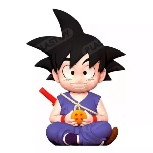 Dragon Ball: Salvadanaio Kid Goku blu 17 cm