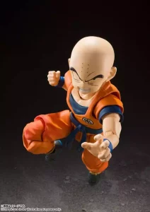 Dragon Ball Z SH Figuarts Krillin - Uomo Più Forte della Terra, 12 cm