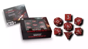 Set di Dadi in Silicone Dragon Scale Red (7) Dungeons & Dragons