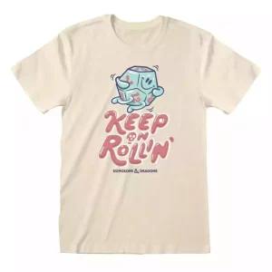 T-Shirt Dungeons & Dragons Keep On Rolling Taglia XL