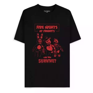 T-Shirt Five Nights at Freddy's Can You Survive Taglia L