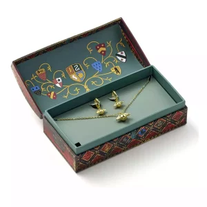 Harry Potter: Set Regalo Collana e Orecchini Quidditch Boccino d'Oro (Tonalità Dorata)