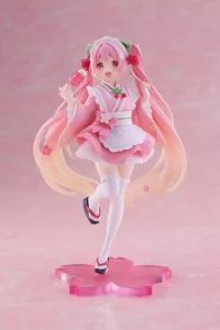 Hatsune Miku Statua PVC Sakura Miku Versione Caffè Giapponese – Reissue da 18 cm