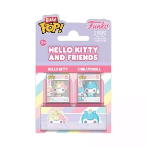 Hello Kitty Bitty POP! Vinyl Figure 2-Pack: Hello Kitty & Cinnamonroll, 2,5 cm