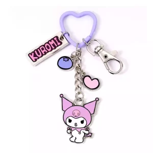 Portachiavi Hello Kitty con Ciondoli Kuromi, 15 cm