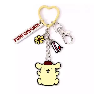 Portachiavi Hello Kitty con ciondoli Pompompurin da 15 cm