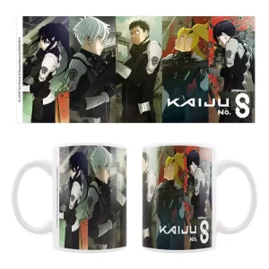 Tazza in Ceramica Kaiju No. 8 con Mina, Reno, Kafka, Kikoru e Hoshina