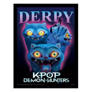 Poster Incorniciato KPop Cacciatori di Demoni Derpy