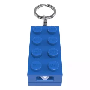Portachiavi LEGO Light-Up Stone Blue 8 cm