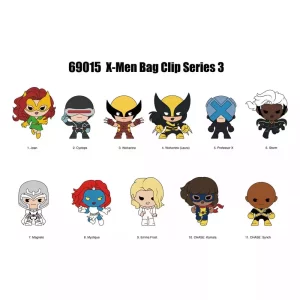 Marvel X-Men: Display 3 Bag Clips Foam (24 Pezzi)