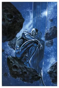 Stampa d'Arte Marvel Silver Surfer: Ghost Light 61 x 41 cm - senza cornice