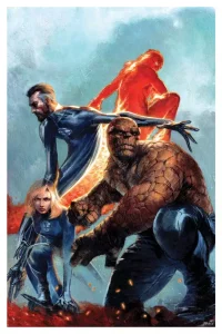 Stampa d'Arte Marvel: I Fantastici Quattro 41 x 61 cm