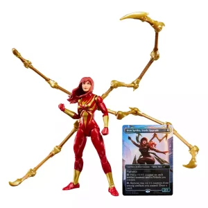 Marvel Legends Mary Jane Watson (Iron Spider) Action Figure con Carta Magic: The Gathering Esclusiva – 15 cm