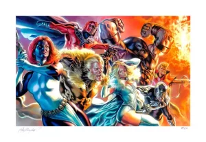 Stampa d'Arte Marvel X-Men La Fratellanza dei Mutanti di Felipe Massafera 46 x 66 cm - Non Incorniciata