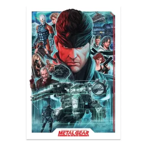 Stampa d'Arte Metal Gear Solid - Collage Edizione Limitata 42 x 30 cm