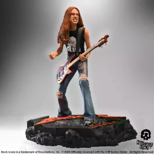 Statua Metallica Cliff Burton - Icona del Rock - 22 cm