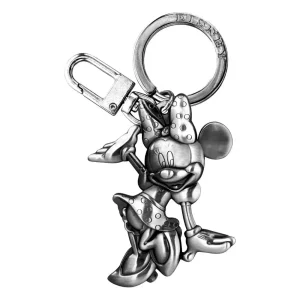 Portachiavi Topolino e Minnie in Peltro Ufficiale