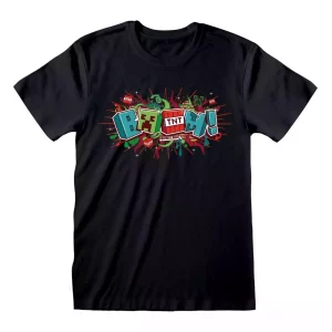T-Shirt Minecraft Boom Taglia L
