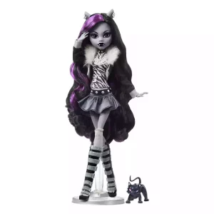 Monster High – Pupazzo Reel Drama Clawdeen Wolf in Bianco e Nero