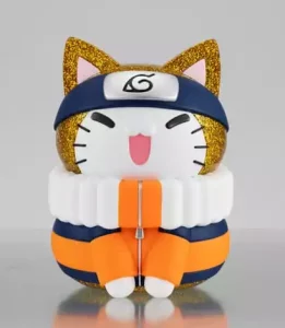 Naruto Shippuden: Mega Cat Project Nyanto! Naruto Uzumaki, Figura Trading Dorata da 10 cm