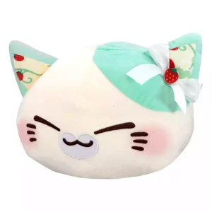 Peluche Gatto Nemuneko Sweet Big 35 cm Verde Menta