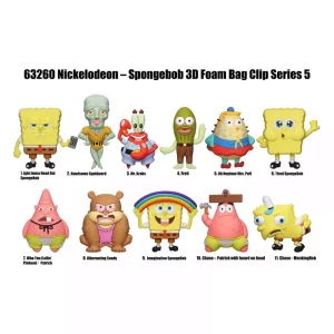 Display 24 Clip per Borsa Nickelodeon Classics SpongeBob SquarePants 3D PVC