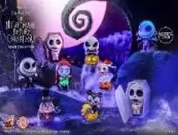 Nightmare Before Christmas Cosbi Bobble-Head Serie 2 - Display con 8 Figure Blind Box 8 cm