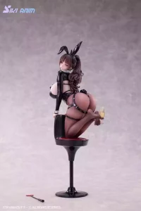 Statua PVC 1/6 Personaggio Originale Champagne e Bunny Girl Rose Black Stocking, 31 cm